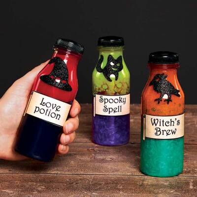 Potions & Spells Sensory Bottles craft activity