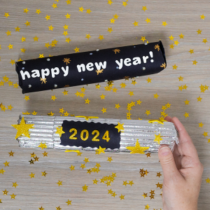 New Year’s Eve Noise Makers craft activity