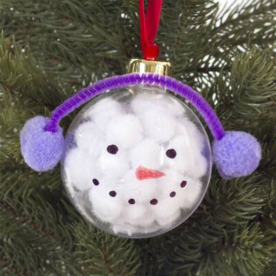 Snowman Bauble craft activity