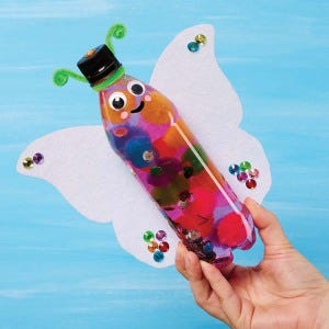 Butterfly Sensory Bottle craft activity