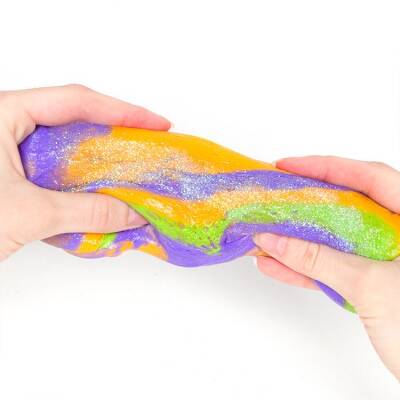 Halloween Rainbow Slime craft activity