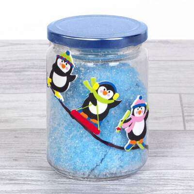 Penguin Icee Slime craft activity