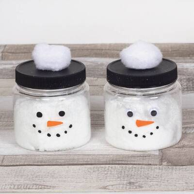 Snowman Slime craft activity