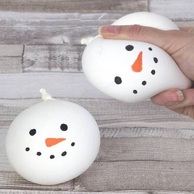Snowman Stress Ball craft activity