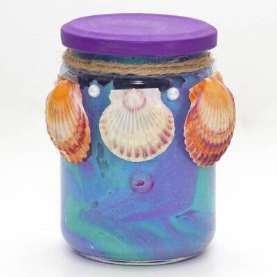 Mermaid Slime Jar craft activity