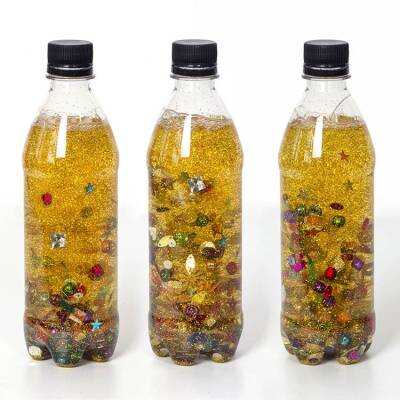 Pirate Treasure Sensory Bottle craft activity