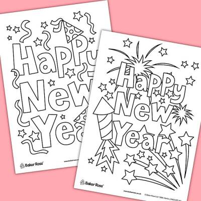 Happy New Year Posters craft activity