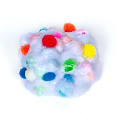 DIY Pom Pom Slime craft activity
