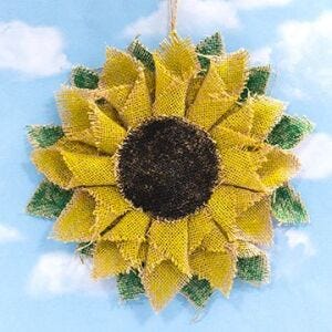 Hessian Sunflower Decoration craft activity
