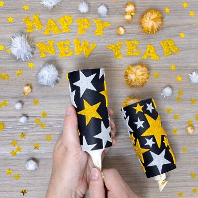 Celebration Pom-Pom Popper craft activity