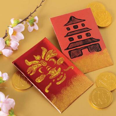 Chinese New Year Lucky Red Envelopes craft activity