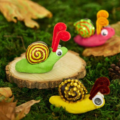 Conker & Clay Snails craft activity