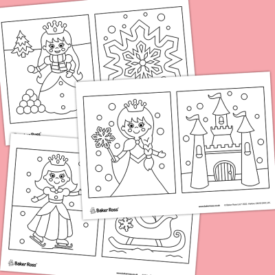 Snow Princess Pictures craft activity