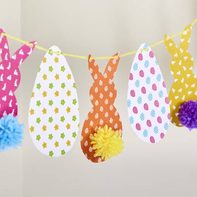 Easter Bunny and Egg Bunting craft activity