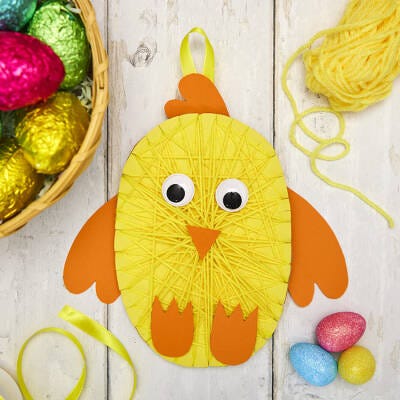 Chick String Art craft activity