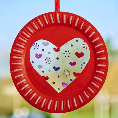 Heart Suncatcher craft activity