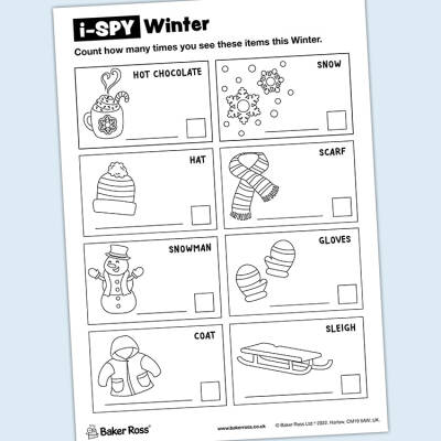 i-Spy Winter craft activity