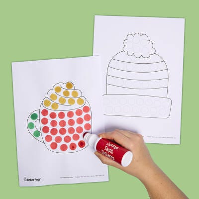 Winter Dot Marker Painting craft activity