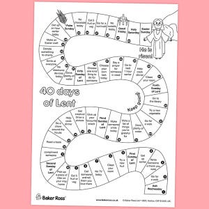 40 Days of Lent craft activity