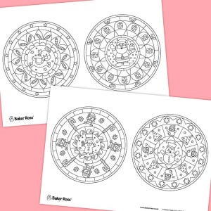 Christmas Mandalas craft activity