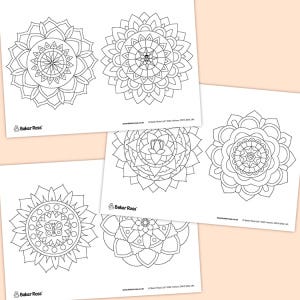 Flower Mandalas craft activity