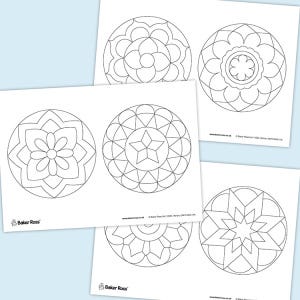 Mindfulness Colouring Mandalas craft activity