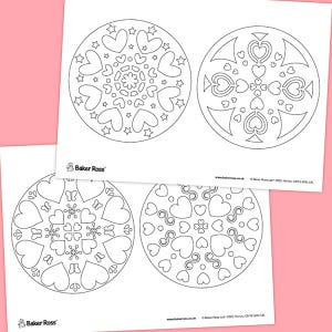 Heart Mandalas craft activity
