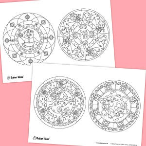 Chinese New Year Mandalas craft activity