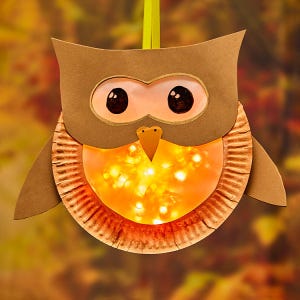 Owl Lantern craft activity