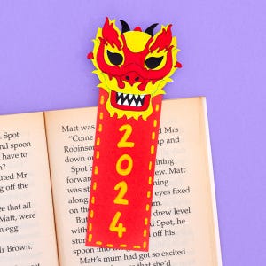 Year of the Dragon Bookmark craft activity