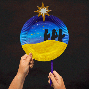 3 Wise Men Paper Plate craft activity
