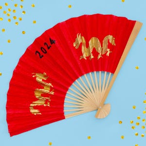 Year of the Dragon Fan craft activity