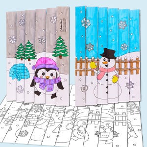 Winter Agamograph craft activity